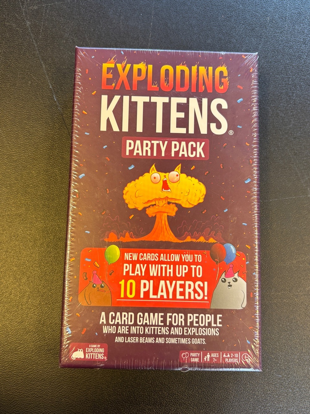 Exploding Kittens Party Pack Card Game - Purple/Orange